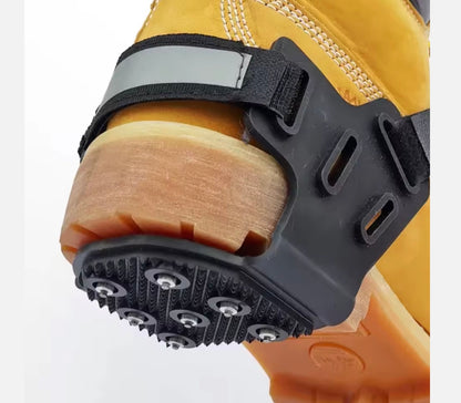 Blue Army IceClaw X – heavy-duty traction cleats with adjustable straps and steel studs, built for superior grip, stability, and performance on ice and rocky terrain.