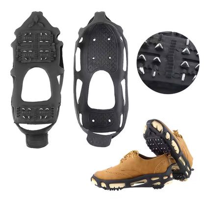 Heavy-Duty Snow & Rock Climbing Traction Cleats – Anti-Slip Shoe Covers with Steel Studs for Trekking & Mountaineering