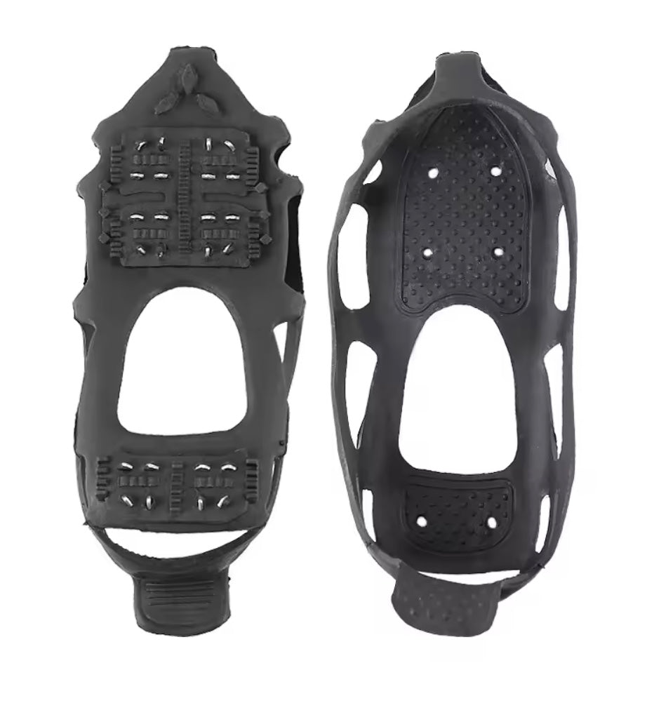 Heavy-Duty Snow & Rock Climbing Traction Cleats – Anti-Slip Shoe Covers with Steel Studs for Trekking & Mountaineering