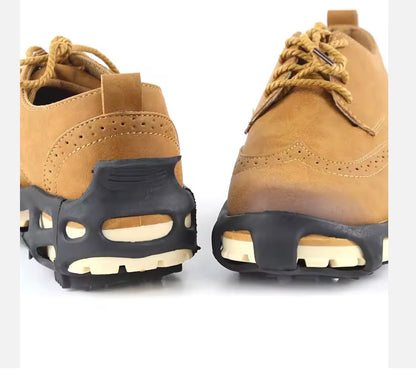 Heavy-Duty Snow & Rock Climbing Traction Cleats – Anti-Slip Shoe Covers with Steel Studs for Trekking & Mountaineering