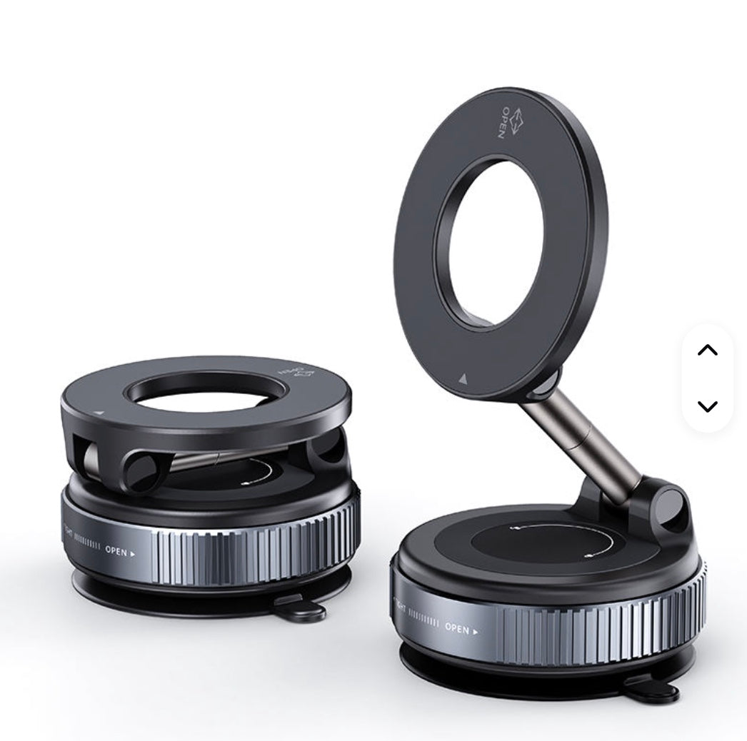Strong Magnets Extend Car Mobile Stand 360 Rotating Car Mobile Phone Holder Magnetic Vacuum Suction Car Phone Holder