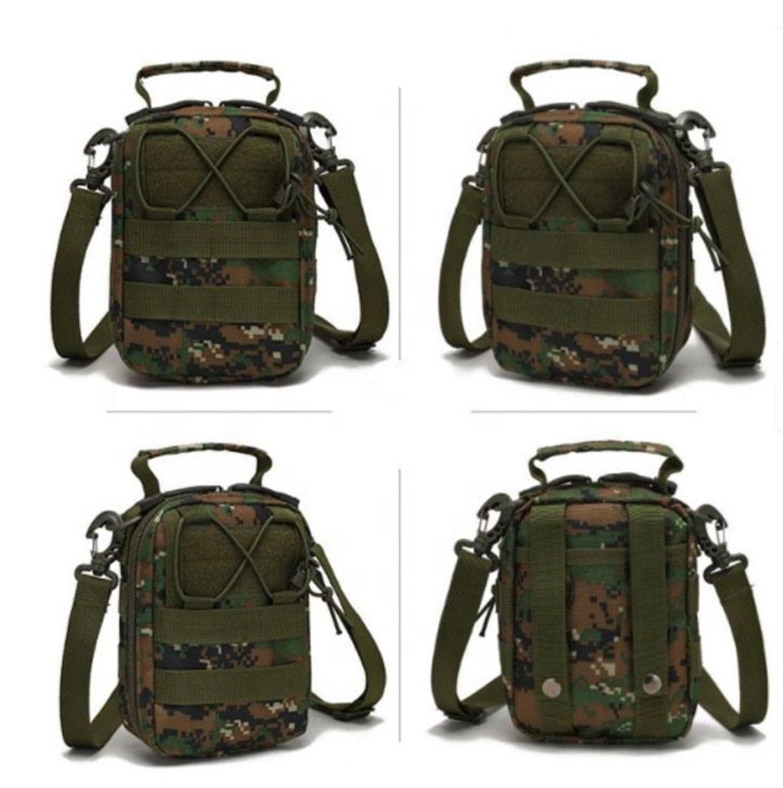 Fashionable Outdoor Utility Pouch Hunting Daypack for Fishing Hiking Tactical Molle Bag Crossbody Belt Made Durable Polyester