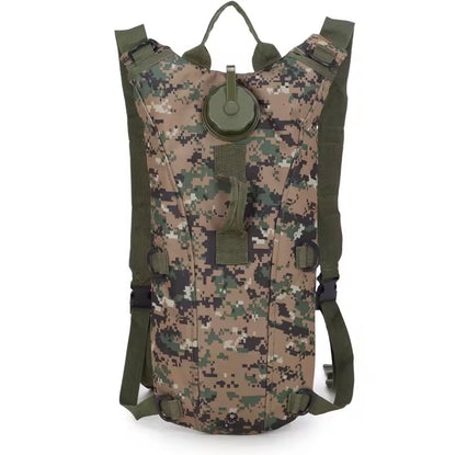JSH Outdoor Tactical Vest Backpack 3L WaterBladder for Camping Cycling with Drinking Water Bag