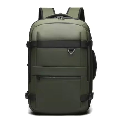 Travel Backpack Automatic Pumping Vacuum USB Charging Multiple Layers Expandable Large Capacity Laptop Backpack