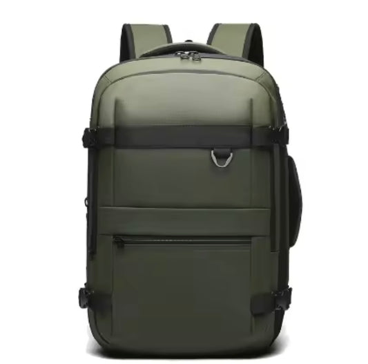 Travel Backpack Automatic Pumping Vacuum USB Charging Multiple Layers Expandable Large Capacity Laptop Backpack