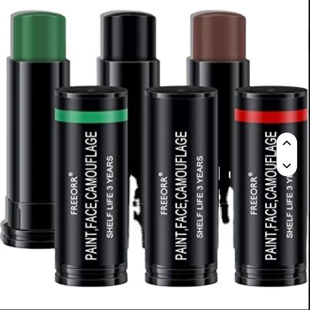Camouflage Face Paint - 3 Colour