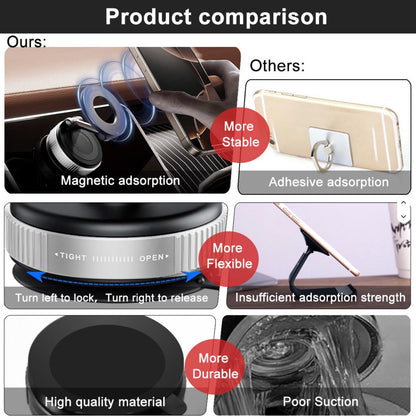 Strong Magnets Extend Car Mobile Stand 360 Rotating Car Mobile Phone Holder Magnetic Vacuum Suction Car Phone Holder
