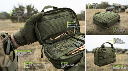 Blue Army Tactical Organizer Pouch