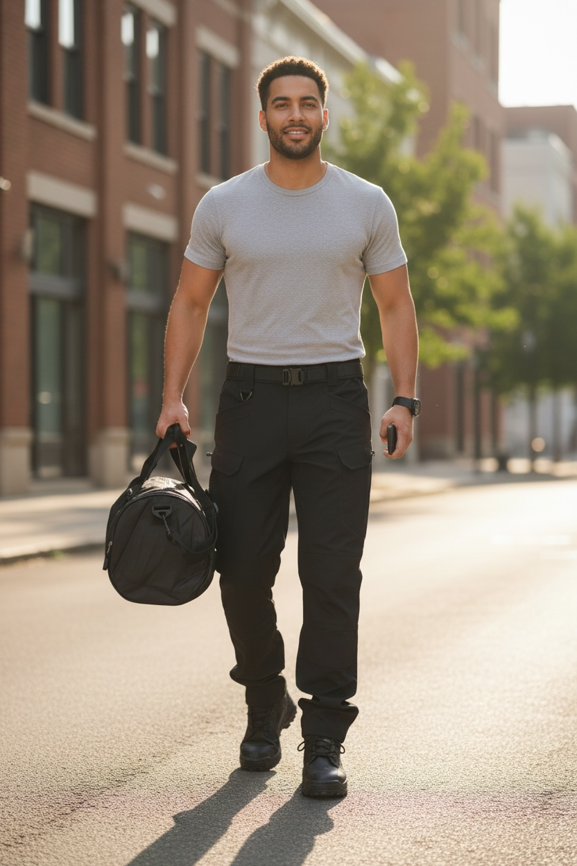 Blue Army Tactical Cargo Pants – Ripstop Cotton Blend | Reinforced, Multi-Pocket, All-Terrain Utility Wear