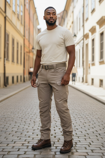 Blue Army Tactical Cargo Pants – Ripstop Cotton Blend | Reinforced, Multi-Pocket, All-Terrain Utility Wear