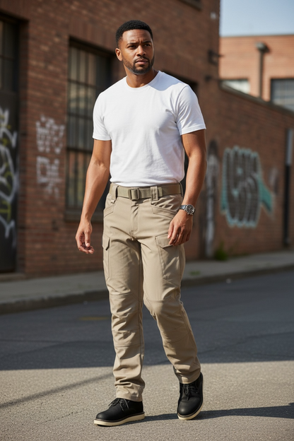 Blue Army Tactical Cargo Pants – Ripstop Cotton Blend | Reinforced, Multi-Pocket, All-Terrain Utility Wear