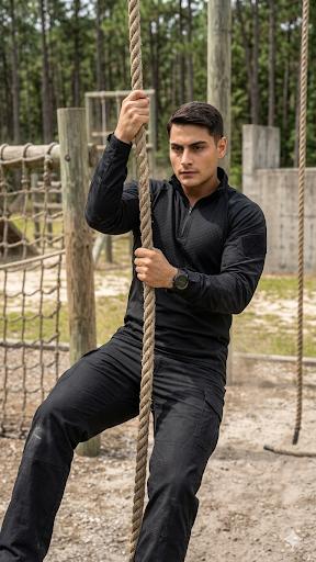 Blue Army Tactical T-Shirt – Full Sleeve