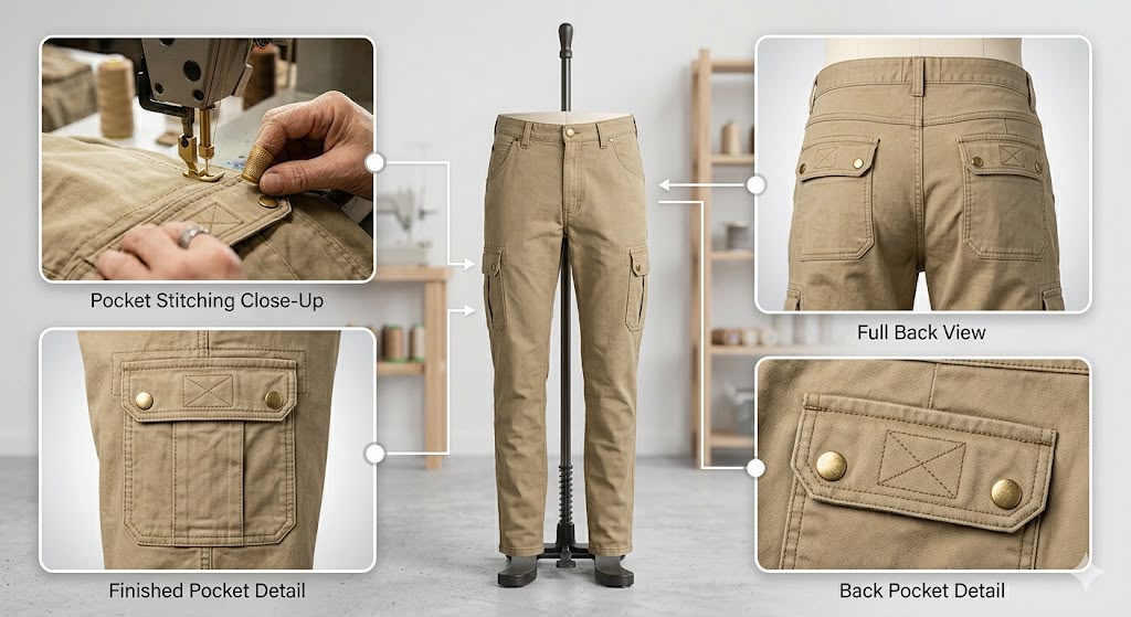 Military Style Cargo Pants for Outdoor & Tactical Use