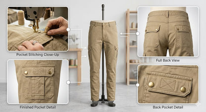 Military Style Cargo Pants for Outdoor & Tactical Use