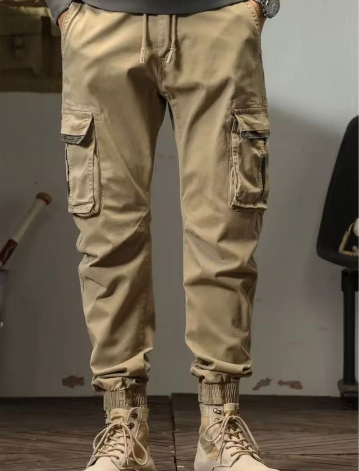 Blue Army Urban Ranger Tactical Cargo Joggers | Lightweight Utility Streetwear with Multi Pocket Design