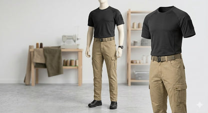 Military Style Cargo Pants for Outdoor & Tactical Use