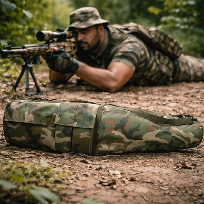 Tactical Padded Rifle Case – Multi-Compartment Storage & Easy Carry | BlueArmy