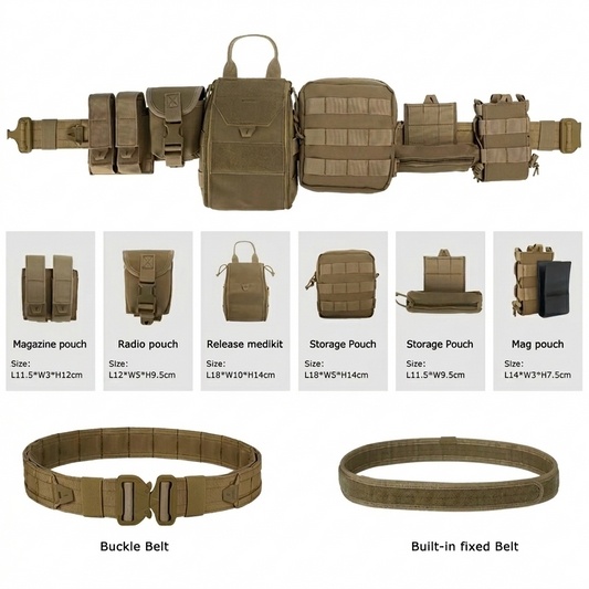 Blue Army Operator Series: Modular 7-Piece Tactical Battle Belt System
