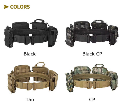 Modular Tactical Battle Belt System – 7 Piece MOLLE Kit
