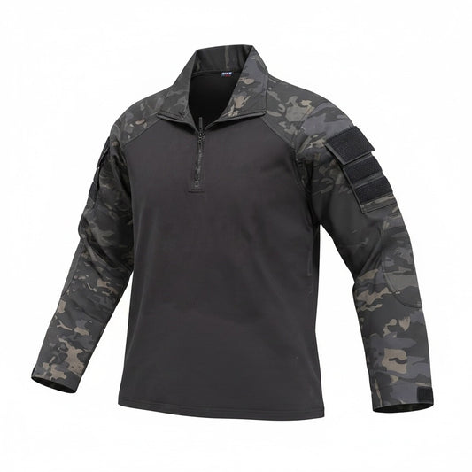 Blue Army Tactical Combat Shirt – Black Multicam