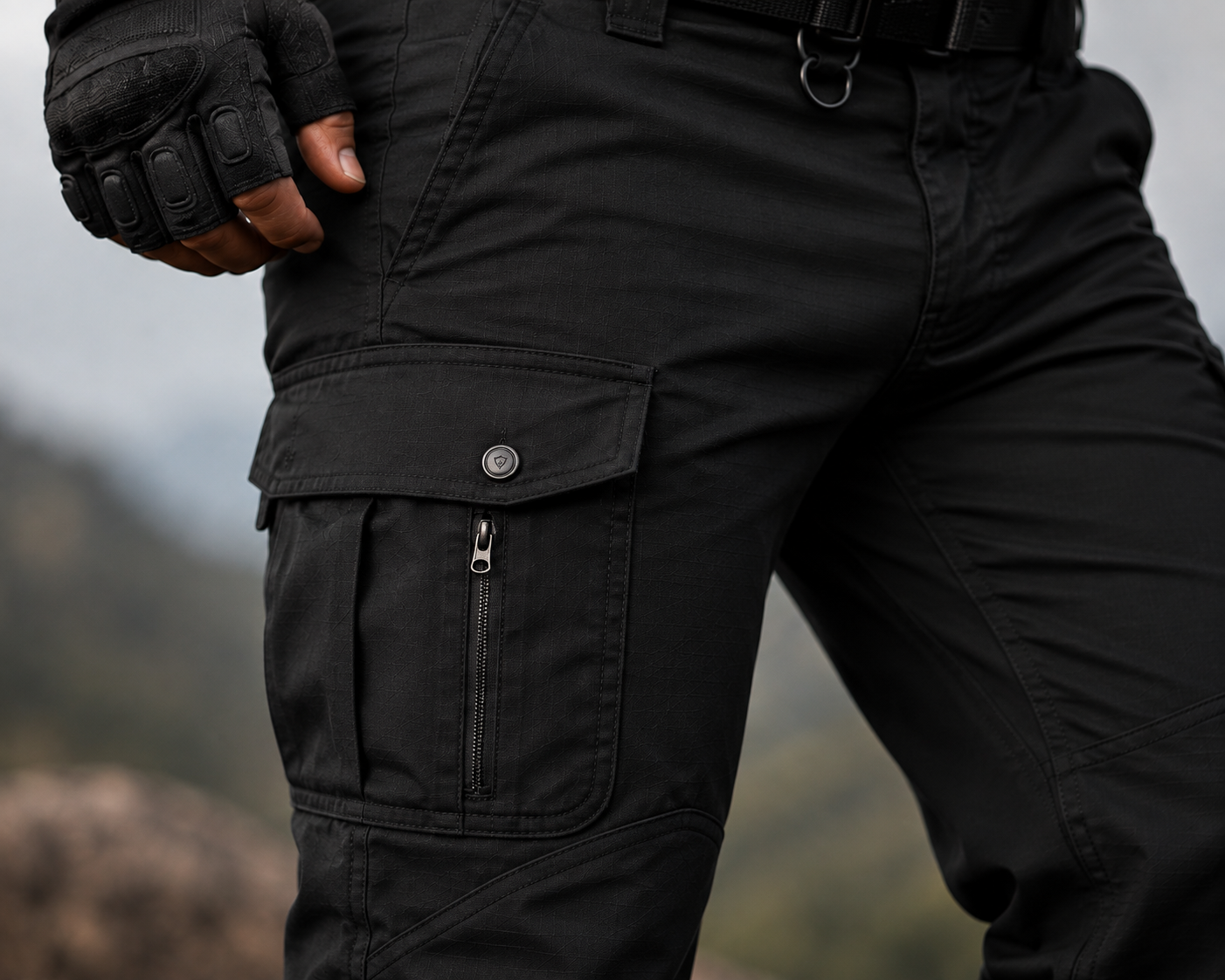 Blue Army Ripstop Utility Combat Trousers