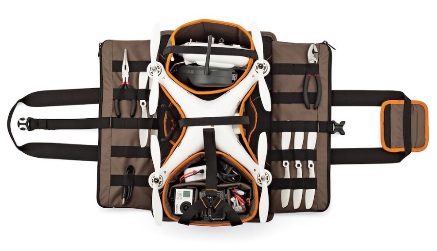 Blue Army Drone Carrying Case | Organizer Bag for Quadcopter & Gear