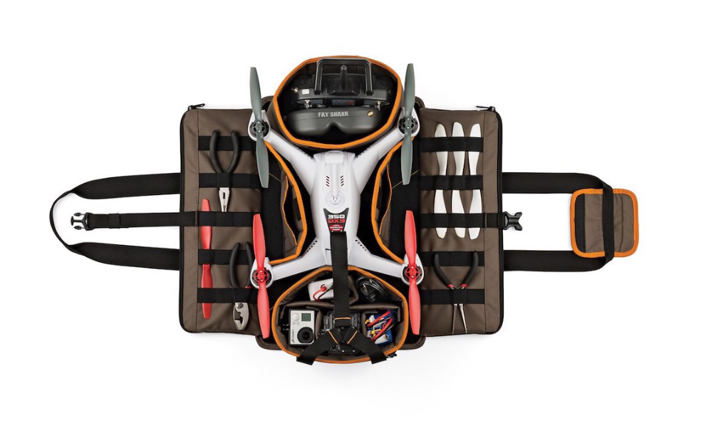 Blue Army Drone Carrying Case | Organizer Bag for Quadcopter & Gear