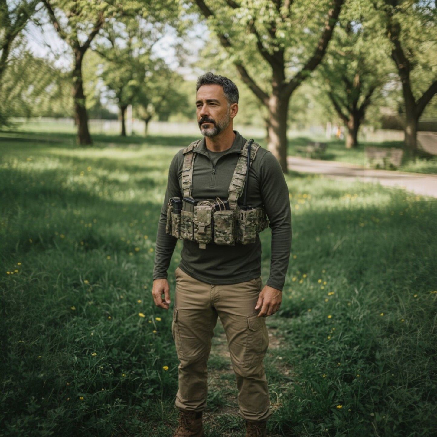 Blue Army Tactical Load Vest | Heavy Duty Military Utility Vest for Training & Outdoor Use
