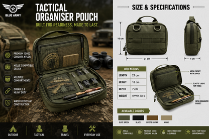 Blue Army Tactical Organizer Pouch