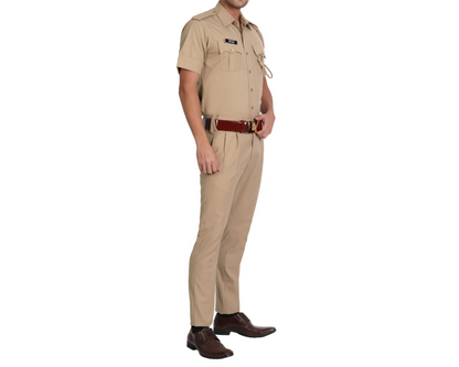 Made to Measure-HALF SLEEVES KHAKHI UNIFORM-Grado Stretch Fabric