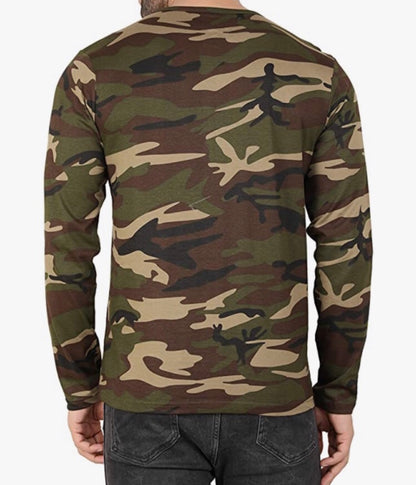 Long Sleeves Camo T-Shirt-SSB