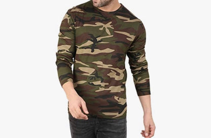 Long Sleeves Camo T-Shirt-SSB