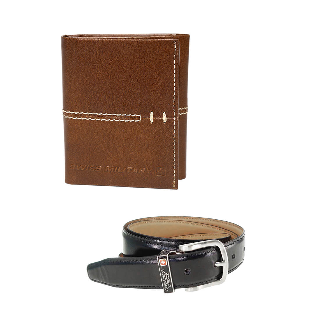 Gift Set of Leather Wallets & Leather Belts Combo Pack (LW18+BLT12)