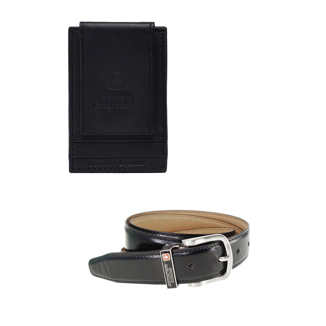 Gift Set of Leather Wallets & Leather Belts Combo Pack (LW34+BLT12)
