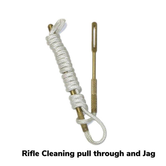 RIFLE CLEANING PULL THROUGH AND JAG